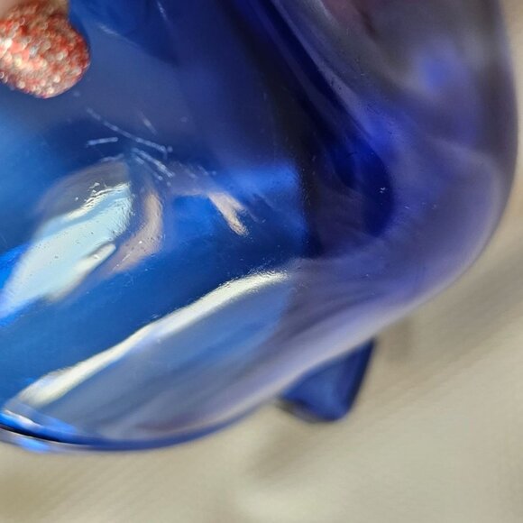 Anchor Hocking Cobalt Blue Casserole Bowl 2qt handles vintage 9" - Picture 16 of 16